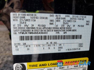 Zdjęcie 13 z 13 samochodu: 2025 FORD EXPEDITION MAX PLATINUM VIN:1FMJK1M84SEA56433 - miniatura