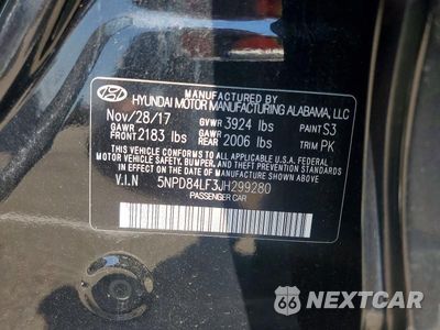 Zdjęcie 12 z 12 samochodu: 2018 HYUNDAI ELANTRA SEL VIN:5NPD84LF3JH299280 - miniatura