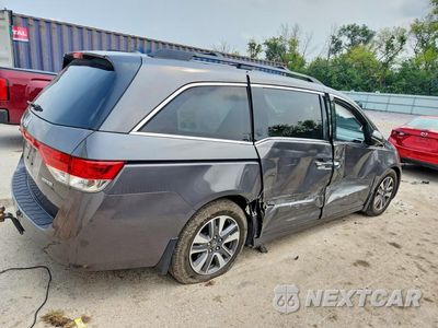 Trzecie zdjęcie samochodu z tyłu: 2014 HONDA ODYSSEY TOURING VIN:5FNRL5H95EB012944 - miniatura