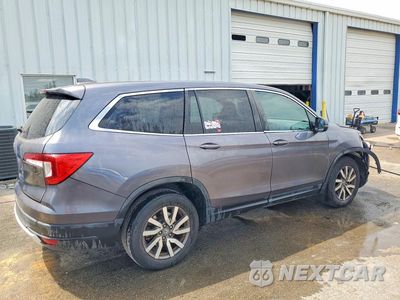 Trzecie zdjęcie samochodu z tyłu: 2020 HONDA PILOT EXL VIN:5FNYF5H59LB015570 - miniatura