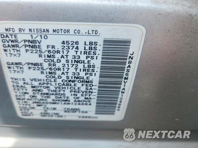 Zdjęcie 13 z 13 samochodu: 2010 NISSAN ROGUE S VIN:JN8AS5MV1AW124864 - miniatura