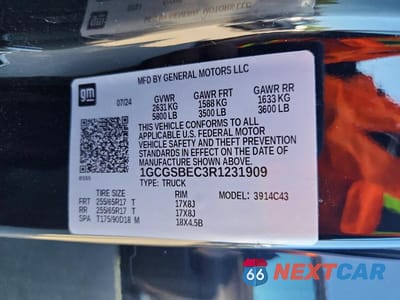Zdjęcie 12 z 12 samochodu: 2024 CHEVROLET COLORADO VIN:1GCGSBEC3R1231909 - miniatura