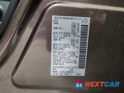 Zdjęcie 13 z 13 samochodu: 2014 NISSAN PATHFINDER S VIN:5N1AR2MM3EC607952 - miniatura