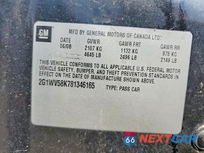 Zdjęcie 12 z 12 samochodu: 2008 CHEVROLET IMPALA 50TH ANNIVERSARY VIN:2G1WV58K781346165 - miniatura
