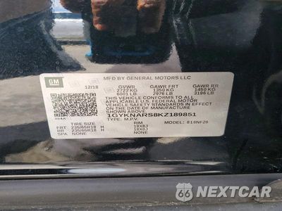 Zdjęcie 13 z 13 samochodu: 2019 CADILLAC XT5 VIN:1GYKNARS8KZ189851 - miniatura