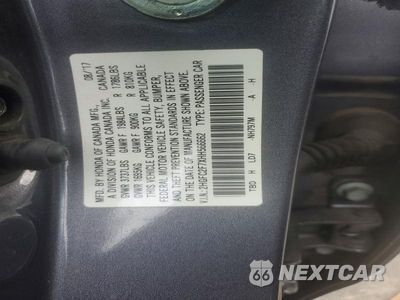 Zdjęcie 12 z 12 samochodu: 2017 HONDA CIVIC EX VIN:2HGFC2F7XHH566662 - miniatura