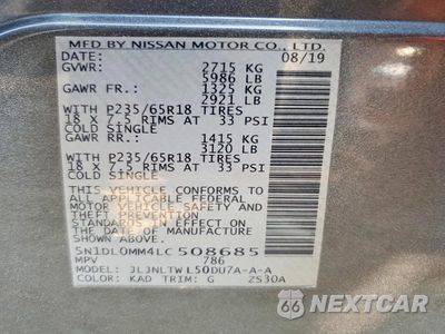 Zdjęcie 13 z 13 samochodu: 2020 INFINITI QX60 LUXE VIN:5N1DL0MM4LC508685 - miniatura