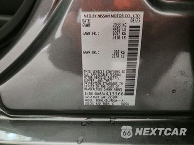 Zdjęcie 12 z 12 samochodu: 2025 NISSAN ALTIMA SV VIN:1N4BL4DW3SN413368 - miniatura