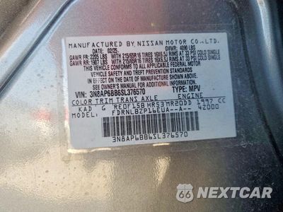 Zdjęcie 14 z 14 samochodu: 2025 NISSAN KICKS S VIN:3N8AP6BB6SL376570 - miniatura