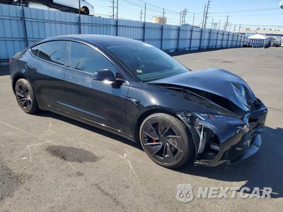 Czwarte zdjęcie samochodu z boku: 2024 TESLA MODEL 3 VIN:5YJ3E1ET4RF885048 - miniatura