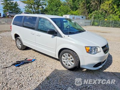 Czwarte zdjęcie samochodu z boku: 2016 DODGE GRAND CARAVAN SE VIN:2C4RDGBG6GR356242 - miniatura
