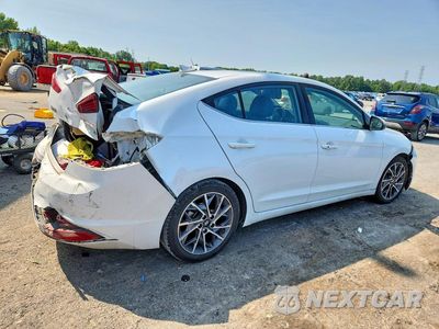 Trzecie zdjęcie samochodu z tyłu: 2020 HYUNDAI ELANTRA LIMITED VIN:5NPD84LF4LH608726 - miniatura
