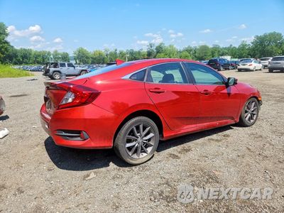 Trzecie zdjęcie samochodu z tyłu: 2020 HONDA CIVIC EX VIN:19XFC1F37LE205996 - miniatura