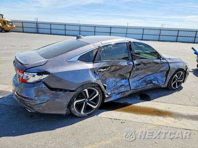 Trzecie zdjęcie samochodu z tyłu: 2019 HONDA ACCORD SPORT VIN:1HGCV1F33KA162810 - miniatura
