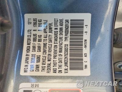 Zdjęcie 12 z 12 samochodu: 2012 HONDA INSIGHT EX VIN:JHMZE2H75CS003733 - miniatura