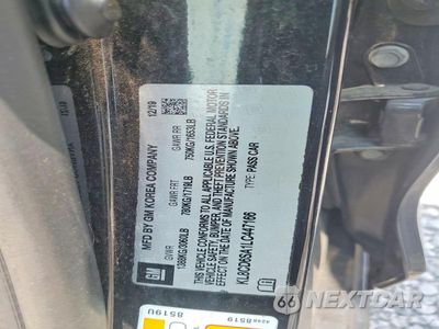 Zdjęcie 12 z 12 samochodu: 2020 CHEVROLET SPARK 1LT VIN:KL8CD6SA1LC447166 - miniatura