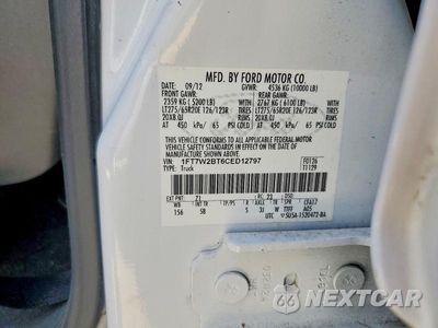 Zdjęcie 12 z 12 samochodu: 2012 FORD F250 SUPER DUTY VIN:1FT7W2BT6CED12797 - miniatura