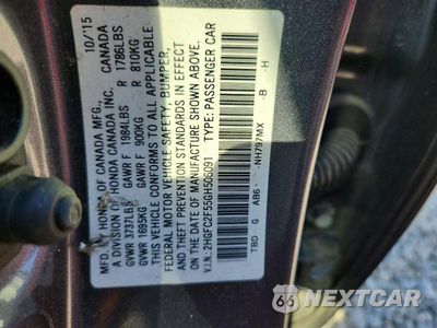 Zdjęcie 13 z 13 samochodu: 2016 HONDA CIVIC LX VIN:2HGFC2F55GH506091 - miniatura