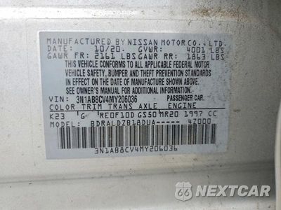 Zdjęcie 13 z 13 samochodu: 2021 NISSAN SENTRA SV VIN:3N1AB8CV4MY206036 - miniatura