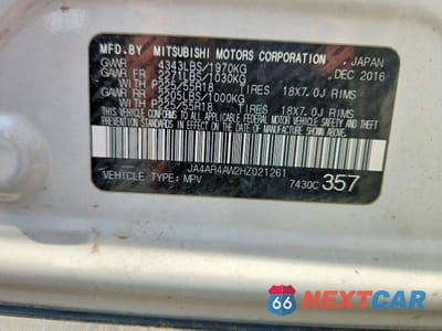 Zdjęcie 13 z 13 samochodu: 2017 MITSUBISHI OUTLANDER SPORT SEL VIN:JA4AR4AW2HZ021261 - miniatura