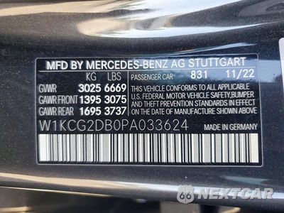 Zdjęcie 13 z 13 samochodu: 2023 MERCEDES-BENZ EQS SEDAN 450+ VIN:W1KCG2DB0PA033624 - miniatura