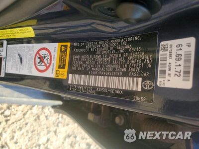 Zdjęcie 12 z 12 samochodu: 2016 TOYOTA CAMRY LE VIN:4T4BF1FK4GR529140 - miniatura