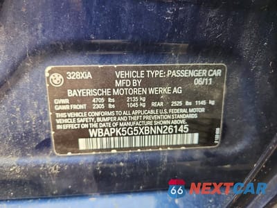 Zdjęcie 12 z 12 samochodu: 2011 BMW 328 XI SULEV VIN:WBAPK5G5XBNN26145 - miniatura
