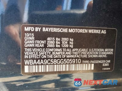 Zdjęcie 13 z 13 samochodu: 2016 BMW 428 I GRAN COUPE SULEV VIN:WBA4A9C58GG505910 - miniatura