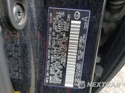 Zdjęcie 12 z 12 samochodu: 2010 LEXUS HS 250H VIN:JTHBB1BA1A2011740 - miniatura