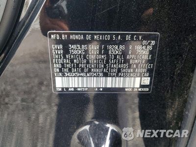 Zdjęcie 14 z 14 samochodu: 2020 HONDA FIT LX VIN:3HGGK5H46LM704736 - miniatura