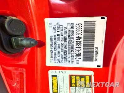 Zdjęcie 13 z 13 samochodu: 2010 HONDA CIVIC EX VIN:2HGFG1B81AH509995 - miniatura