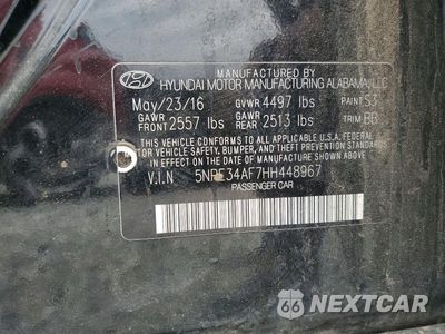 Zdjęcie 12 z 12 samochodu: 2017 HYUNDAI SONATA SPORT VIN:5NPE34AF7HH448967 - miniatura