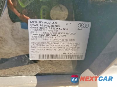 Zdjęcie 12 z 12 samochodu: 2018 AUDI Q5 PREMIUM VIN:WA1ANAFYXJ2003576 - miniatura