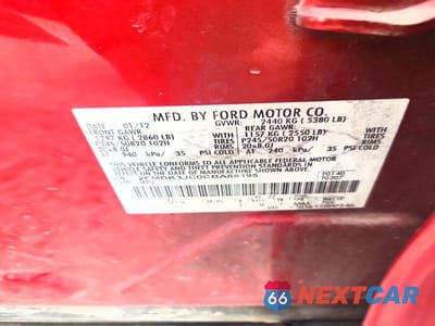 Zdjęcie 13 z 13 samochodu: 2012 FORD EDGE SEL VIN:2FMDK3JC0CBA88195 - miniatura