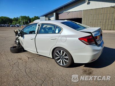 Drugie zdjęcie samochodu z przodu: 2015 HONDA CIVIC EXL VIN:19XFB2F92FE203333 - miniatura
