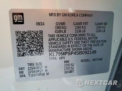 Zdjęcie 12 z 12 samochodu: 2025 CHEVROLET TRAILBLAZER LT VIN:KL79MPSP4SB092149 - miniatura