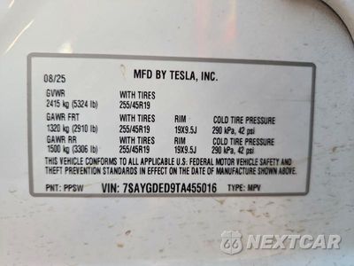 Zdjęcie 13 z 13 samochodu: 2026 TESLA MODEL Y VIN:7SAYGDED9TA455016 - miniatura