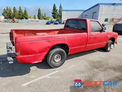 Trzecie zdjęcie samochodu z tyłu: 1987 CHEVROLET S TRUCK S10 VIN:1GCCS14E7H8182988 - miniatura