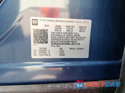 Zdjęcie 13 z 13 samochodu: 2024 CHEVROLET EQUINOX LT VIN:3GNAXUEG8RL351713 - miniatura