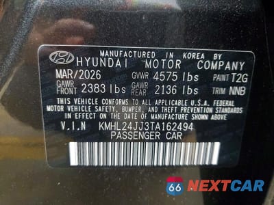 Zdjęcie 12 z 12 samochodu: 2026 HYUNDAI SONATA HYBRID BLUE VIN:KMHL24JJ3TA162494 - miniatura