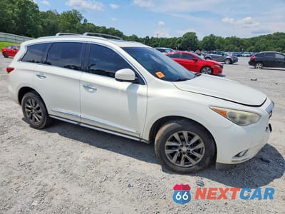 Czwarte zdjęcie samochodu z boku: 2013 INFINITI JX35 BASE VIN:5N1AL0MM4DC324528 - miniatura