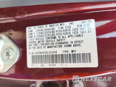 Zdjęcie 14 z 14 samochodu: 2014 ACURA RDX VIN:5J8TB4H32EL003549 - miniatura