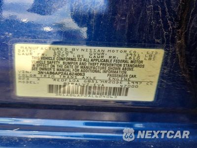 Zdjęcie 12 z 12 samochodu: 2010 NISSAN SENTRA 2.0 VIN:3N1AB6AP2AL624063 - miniatura