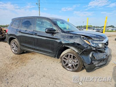 Czwarte zdjęcie samochodu z boku: 2023 HONDA PASSPORT EXL VIN:5FNYF8H52PB039913 - miniatura