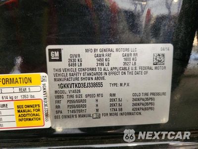 Zdjęcie 13 z 13 samochodu: 2014 GMC ACADIA DENALI VIN:1GKKVTKD3EJ338655 - miniatura