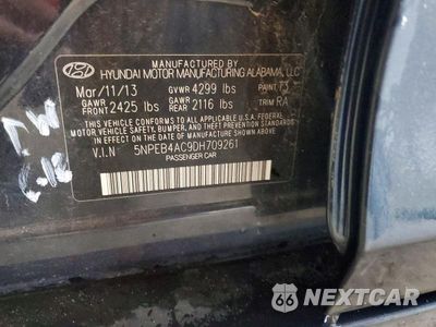 Zdjęcie 12 z 12 samochodu: 2013 HYUNDAI SONATA GLS VIN:5NPEB4AC9DH709261 - miniatura