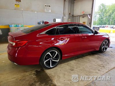 Trzecie zdjęcie samochodu z tyłu: 2019 HONDA ACCORD SPORT VIN:1HGCV1F33KA033059 - miniatura