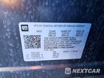 Zdjęcie 13 z 13 samochodu: 2022 CHEVROLET EQUINOX RS VIN:2GNAXMEV7N6154447 - miniatura