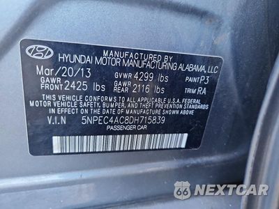 Zdjęcie 12 z 12 samochodu: 2013 HYUNDAI SONATA SE VIN:5NPEC4AC8DH715839 - miniatura