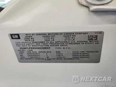 Zdjęcie 13 z 13 samochodu: 2017 CHEVROLET EQUINOX LT VIN:2GNFLFEK8H6238607 - miniatura